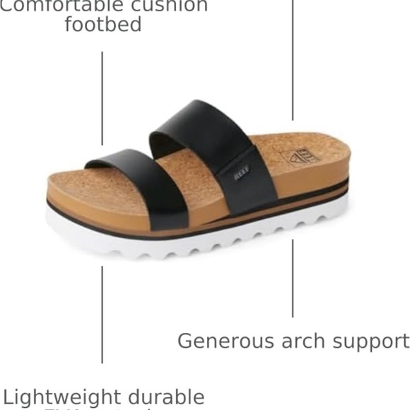 NWT REEF
Women's Cushion Vista Hi Slip-On Platform Slide Sandals - Picture 3 of 6